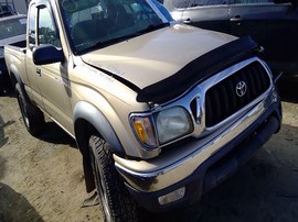 2004 TOYOTA TACOMA, GOLD, SR5, EXTD CAB, 3.4L, MT 4WD.  Z25967